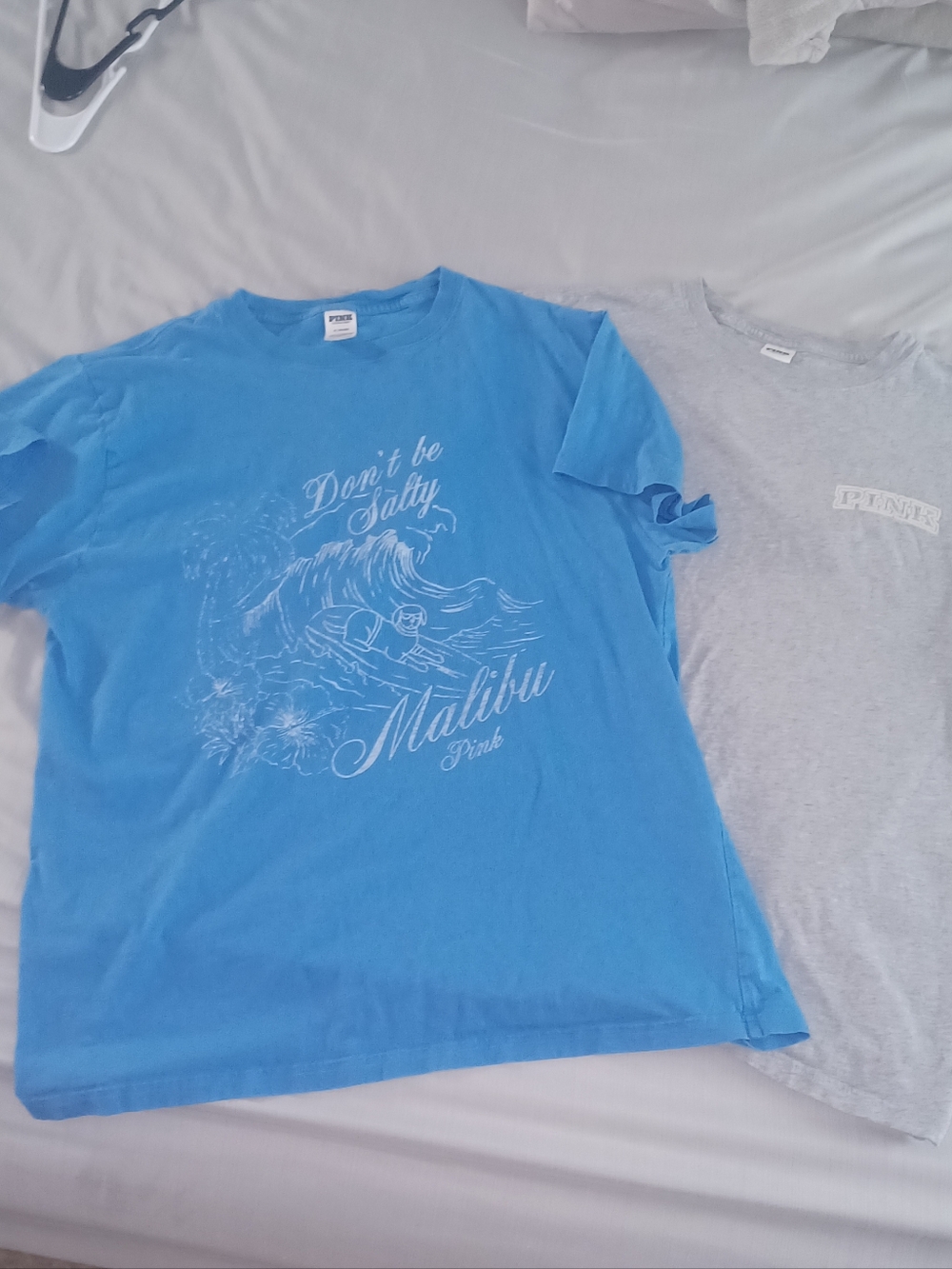 2 Victoria Secret Pink Campus Tees